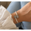 Bangle doble maansteen - 925 zilver