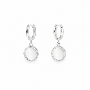 Oorringen Disc - 925 zilver