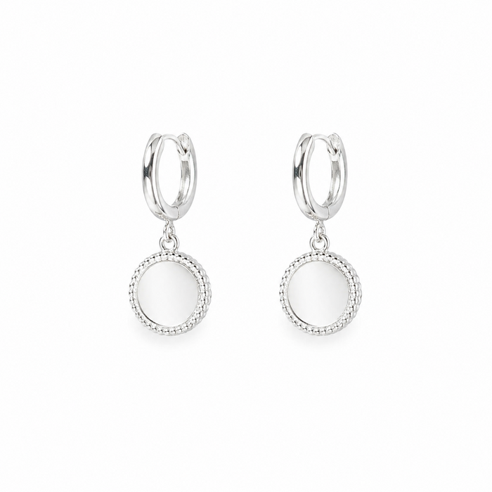 Oorringen Disc - 925 zilver