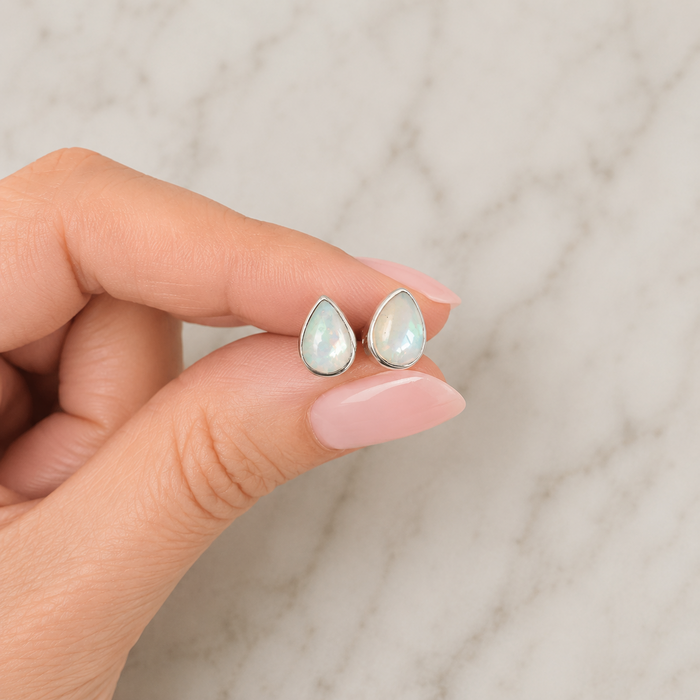 Opaal drops - 925 zilver