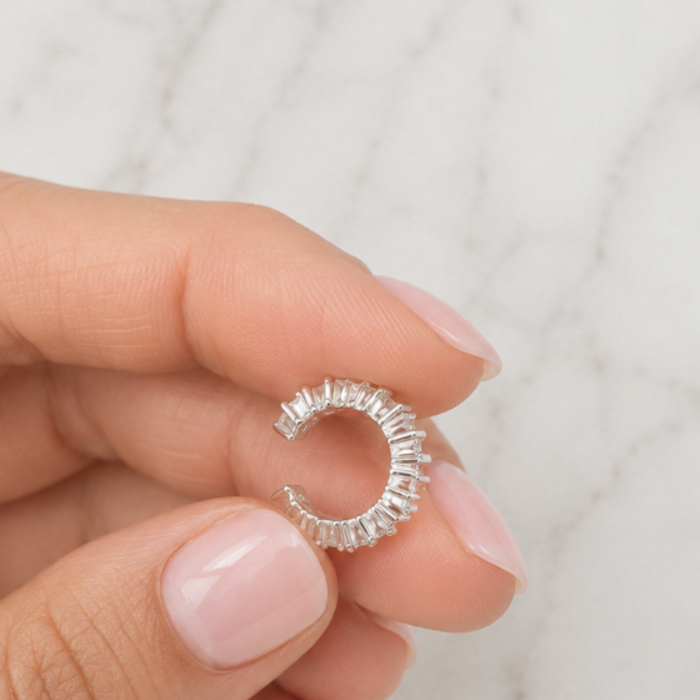 Earcuff sparkle - 925 zilver