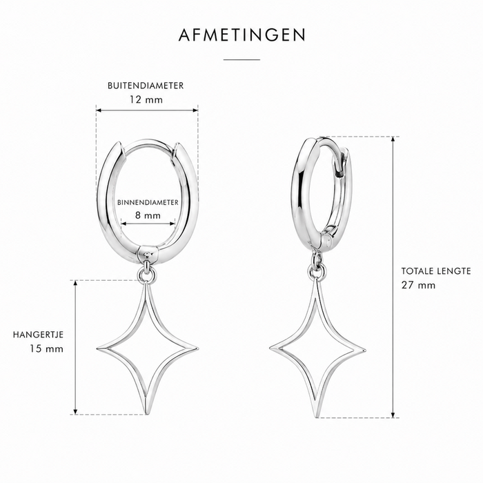 Astra Hoops - 925 zilver