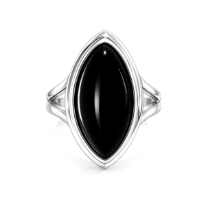 Onyx ring Zia - 925 zilver