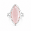 Rosequartz ring Zia - 925 zilver