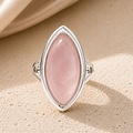Rosequartz ring Zia - 925 zilver