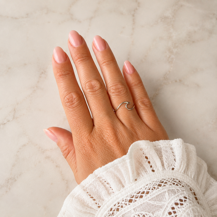 Wave ring - maat 18