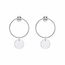 Oorknopjes disc - 925 zilver