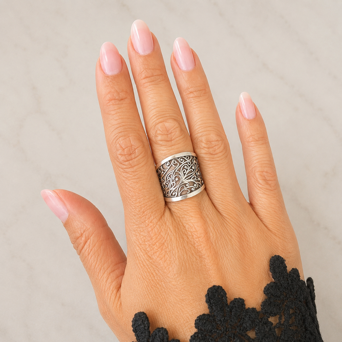 Ring flowers - maat 19