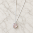 Rozenkwarts hart ketting