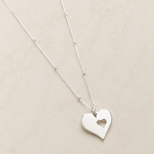 Hart ketting - 925 zilver