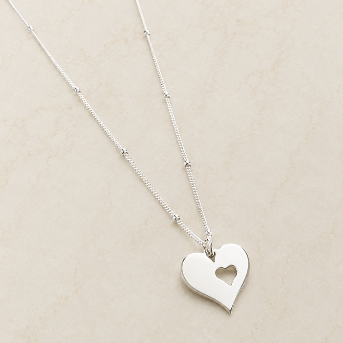 Hart ketting - 925 zilver