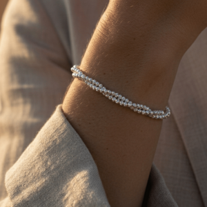 Flow Twist armband - 925 zilver