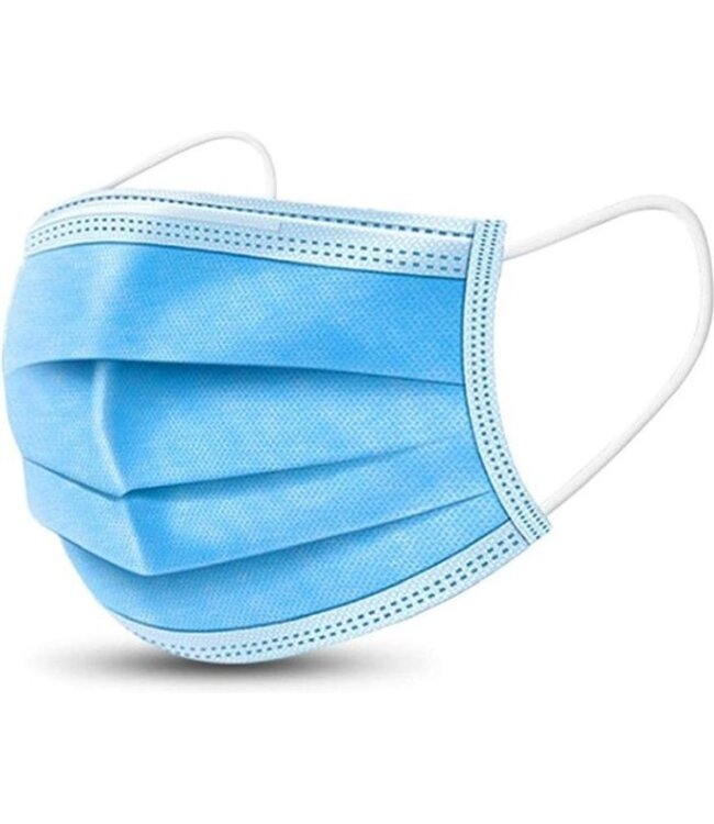 Doos (50st) mondkapjes eenmalig gebruik (20200401)