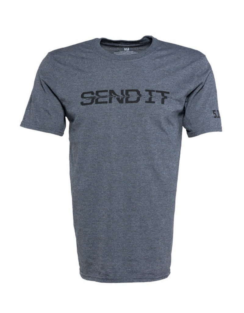 5.11 Tactical 41280ZI 5.11 Tactical Send It S/S Tee 035 Charcoal