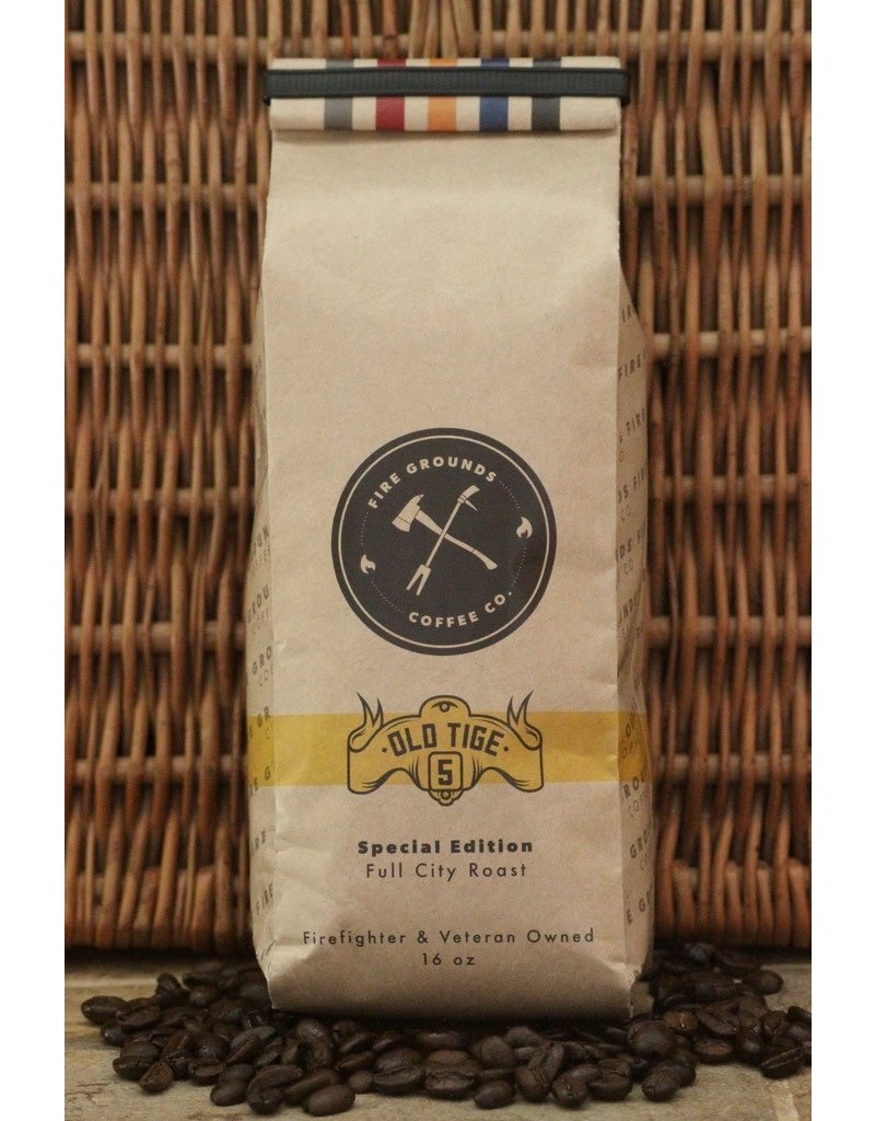 Fire Grounds Coffee Co Fire Grounds Coffee  Co, Old Tige, 5 Full City Roast 453 GR