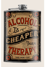 Trixie & Milo FLSK-CHEAP Trixi &Milo Flask -Alcohol is Cheaper Than Therapy