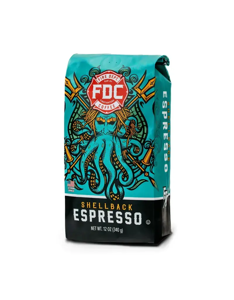 Fire Department Coffee FDC Shellback Espresso Whole Bean Coffee