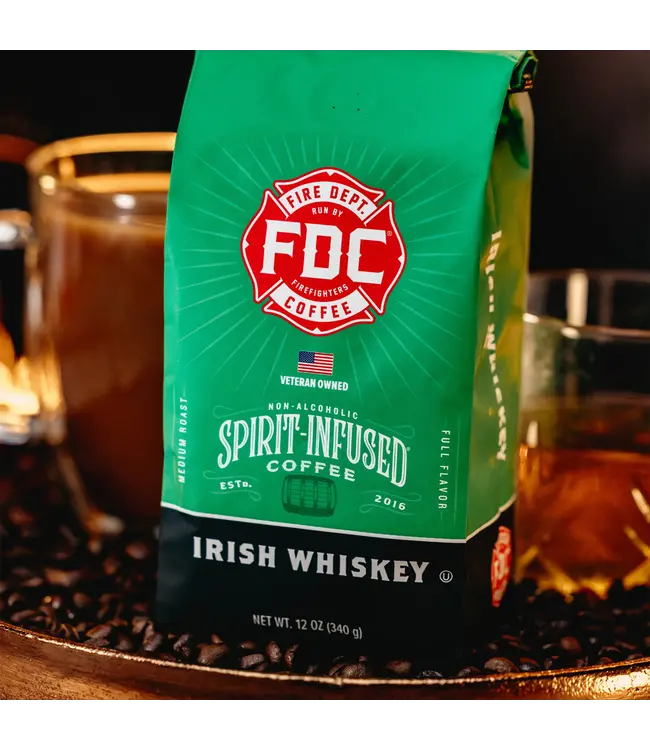 Fire Department Coffee FDC Coffee Irish Whiskey Infused Coffee 340 G