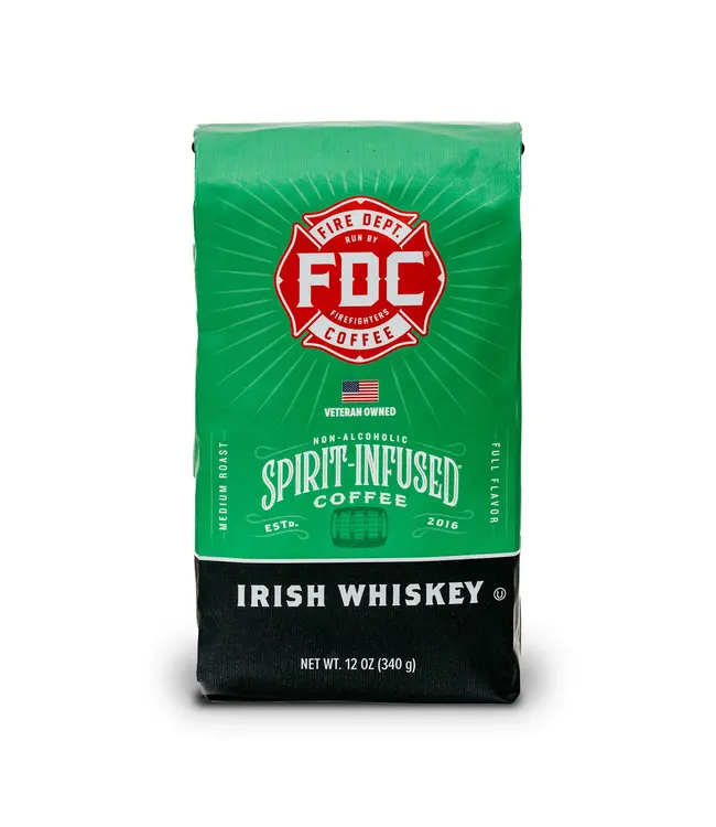 Fire Department Coffee FDC Coffee Irish Whiskey Infused Coffee 340 G