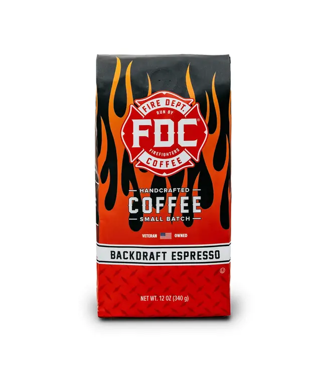 Fire Department Coffee FDC Coffee Backdraft Espresso Coffee 340 g
