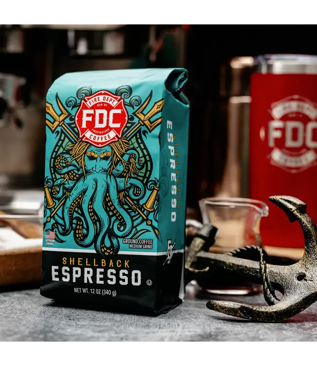 Fire Department Coffee FDC Shellback Espresso Whole Bean Coffee
