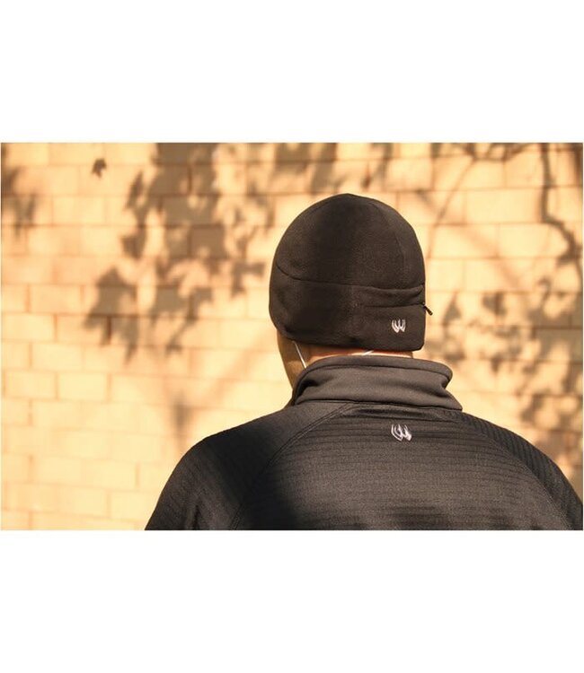 Blackhawk 808001BK Blackhawk Fleece Watch Cap With Media Pocket Color: Black