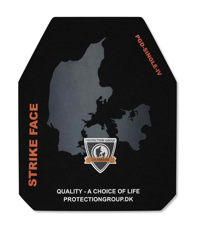 Protection Group Denmark PGD Berserker SAPI hard armor plate 10''X12'' NIJ level 4