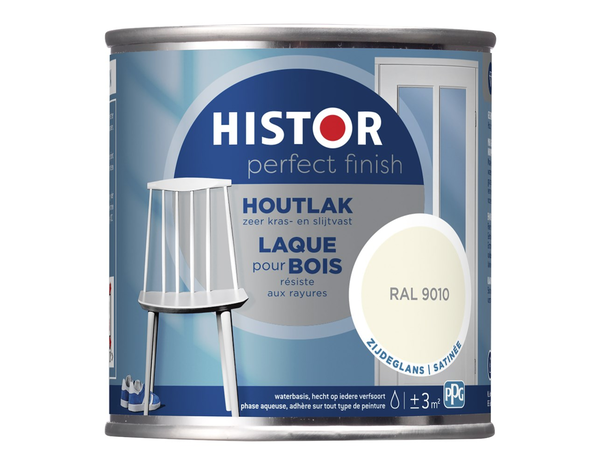 Histor Perfect Finish Houtlak Zijdeglans RAL9010 Histor Perfect Finish Houtlak Zijdeglans RAL9010