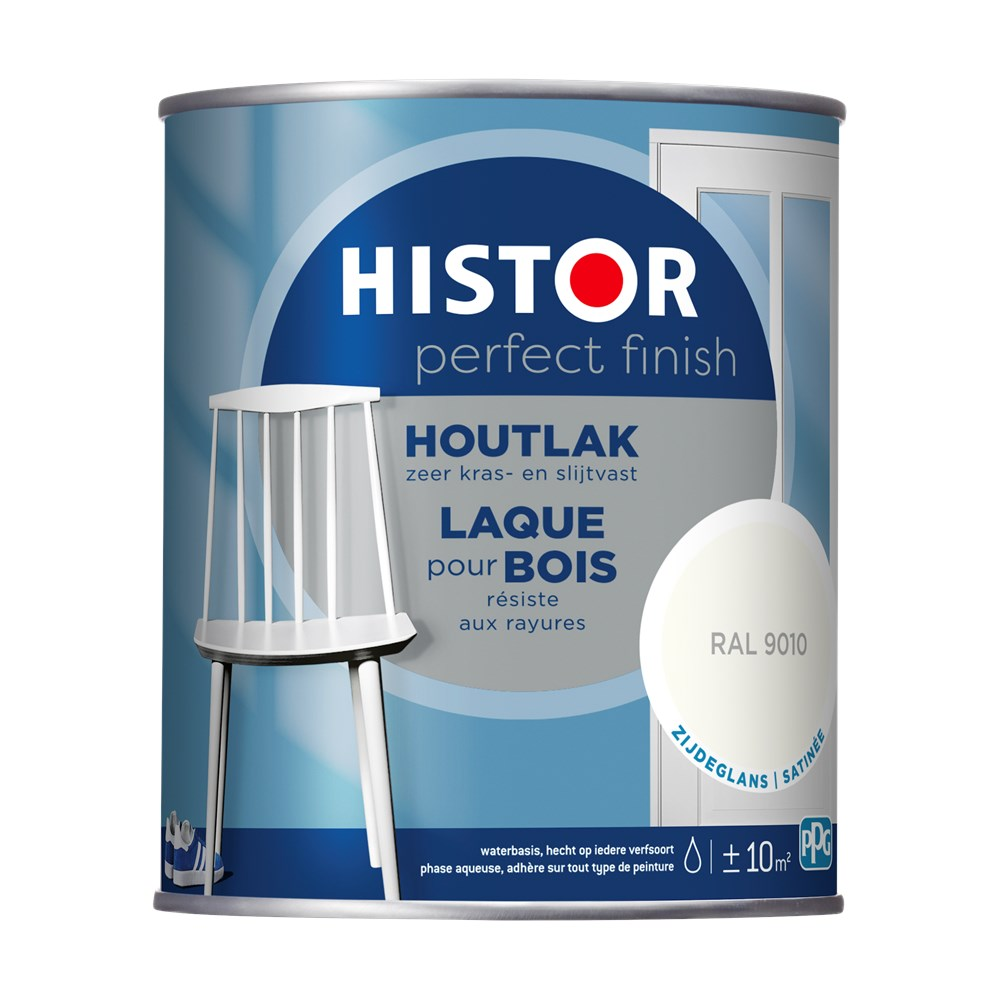 Histor Perfect Finish Houtlak Zijdeglans RAL9010 Histor Perfect Finish Houtlak Zijdeglans RAL9010