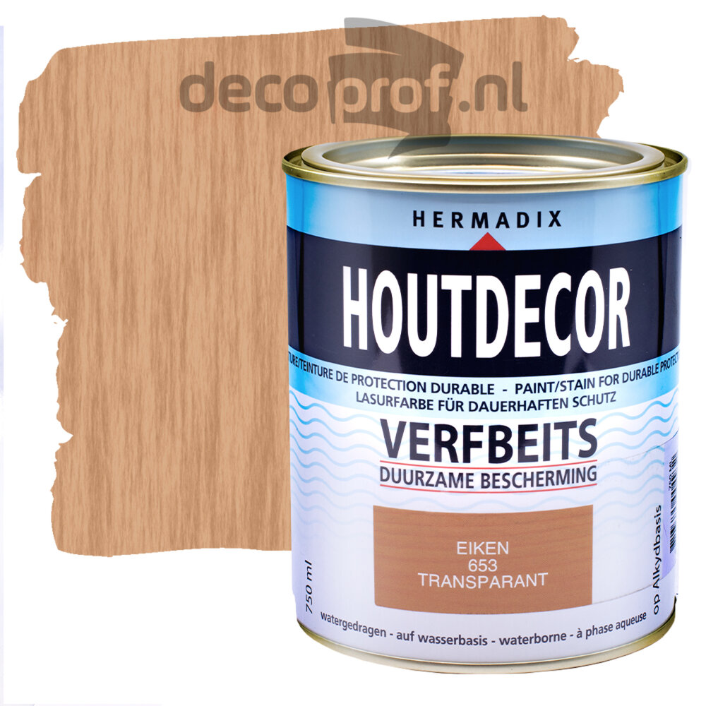 Hermadix Houtdecor Transparant Eiken 653 Hermadix Houtdecor Transparant Eiken 653