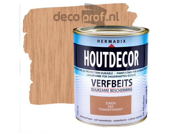 Hermadix Houtdecor Transparant Eiken 653 Hermadix Houtdecor Transparant Eiken 653
