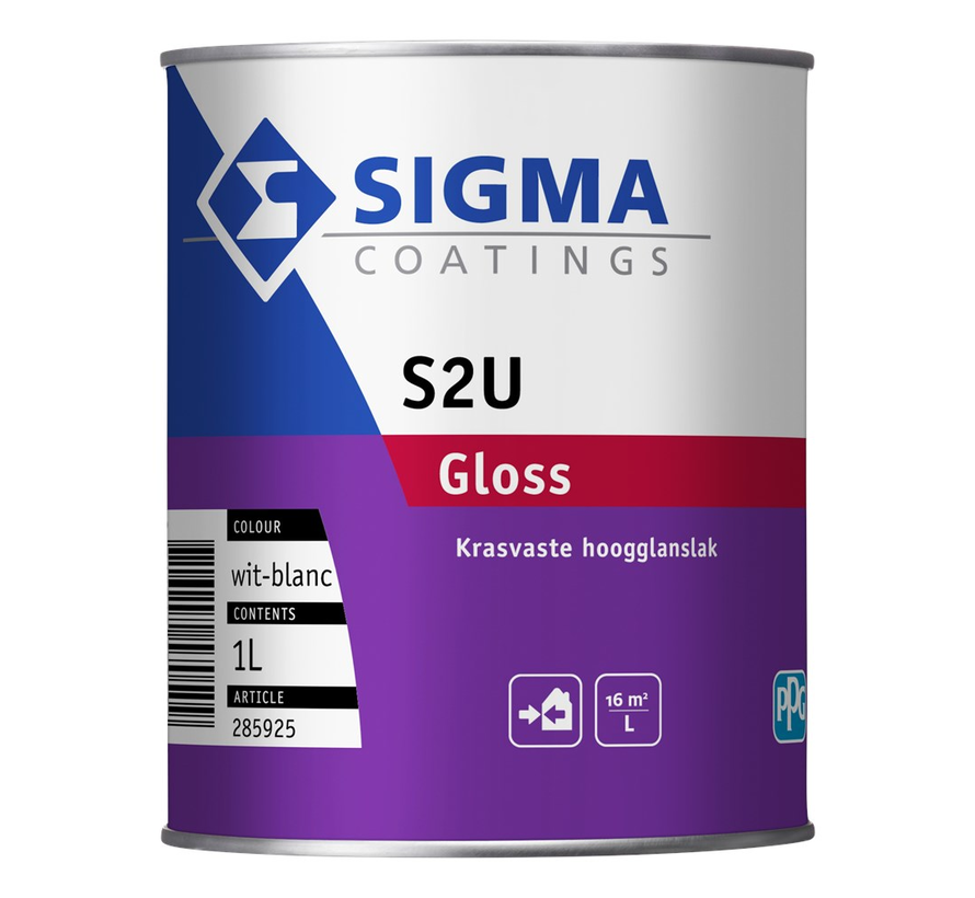 Sigma S2U Gloss | Hoogglans Lakverf Buiten - 1 LTR 