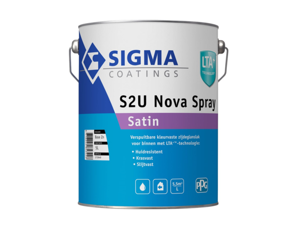 Sigma S2U Nova Spray Satin | Verspuitbare Zijdeglans Lakverf Binnen