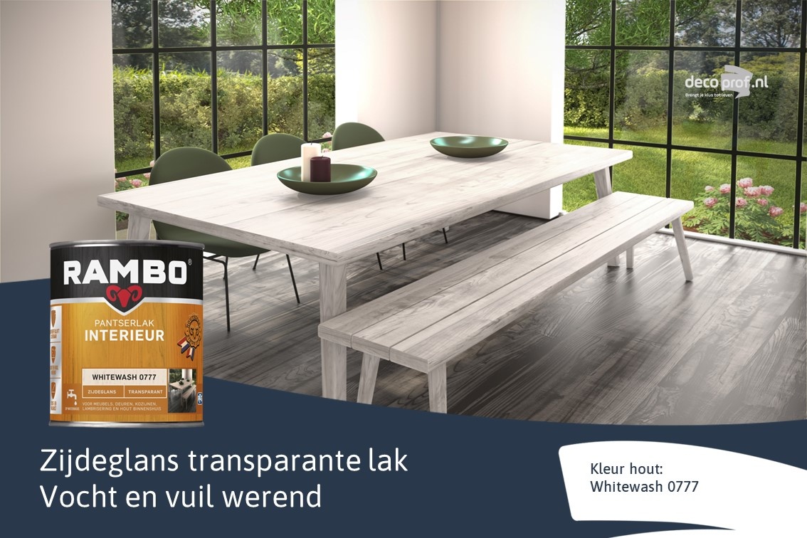tofu Belonend Hopelijk Rambo Zijdeglans Whitewash 0777 nodig? - Decoprof.nl