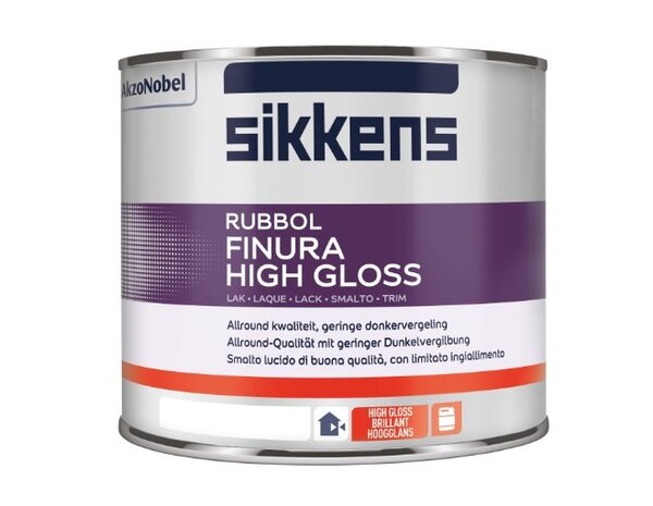 Sikkens Rubbol Finura High Gloss | Hoogglans Lakverf Buiten Sikkens Rubbol Finura High Gloss | Hoogglans Lakverf Buiten