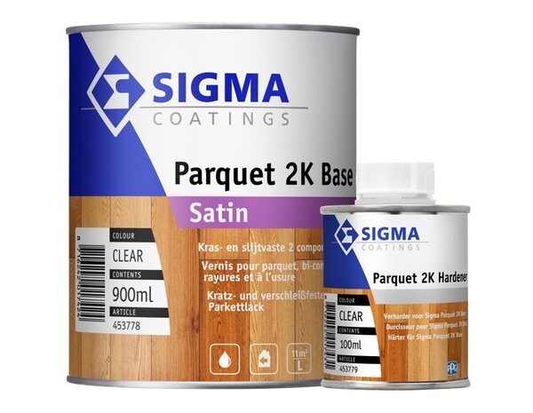 Sigma Parquet 2K Satin Set | Zijdeglans 2K Blanke Lakverf Binnen Sigma Parquet 2K Satin Set | Zijdeglans 2K Blanke Lakverf Binnen