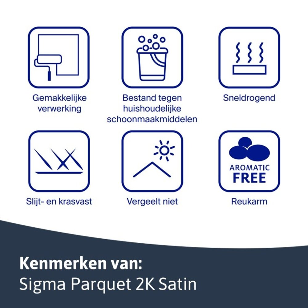 Sigma Parquet 2K Satin Set | Zijdeglans 2K Blanke Lakverf Binnen Sigma Parquet 2K Satin Set | Zijdeglans 2K Blanke Lakverf Binnen