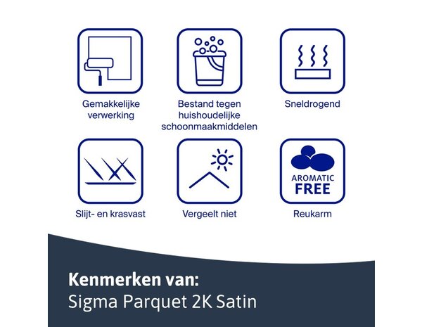 Sigma Parquet 2K Satin Set | Zijdeglans 2K Blanke Lakverf Binnen Sigma Parquet 2K Satin Set | Zijdeglans 2K Blanke Lakverf Binnen