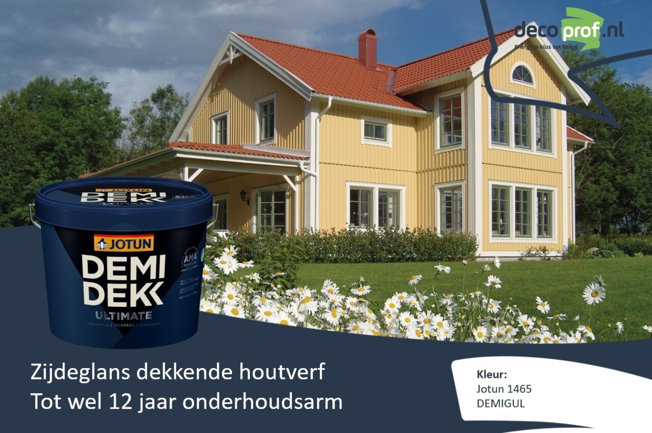 Jotun Demidekk Ultimate Tackfarg | Dekkende Houtverf Buiten Jotun Demidekk Ultimate Tackfarg | Dekkende Houtverf Buiten
