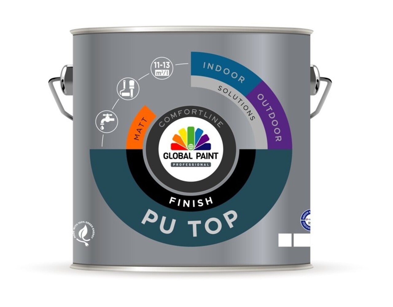 Global Paint PU Top Finish Matt | Matte Lakverf Binnen & Buiten Global Paint PU Top Finish Matt | Matte Lakverf Binnen & Buiten