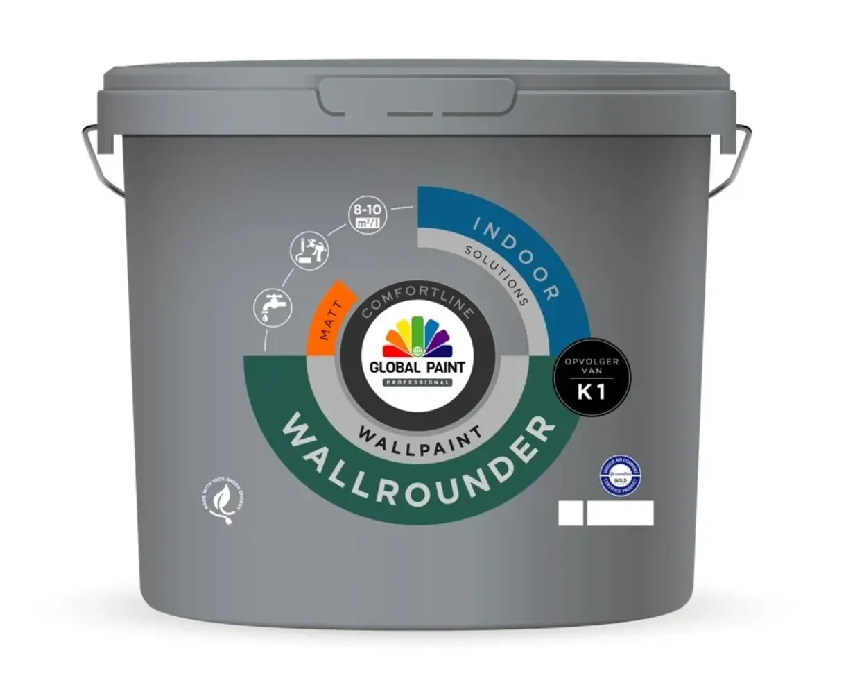 Global Paint Wallrounder Matt | Matte Muurverf & Plafondverf Global Paint Wallrounder Matt | Matte Muurverf & Plafondverf