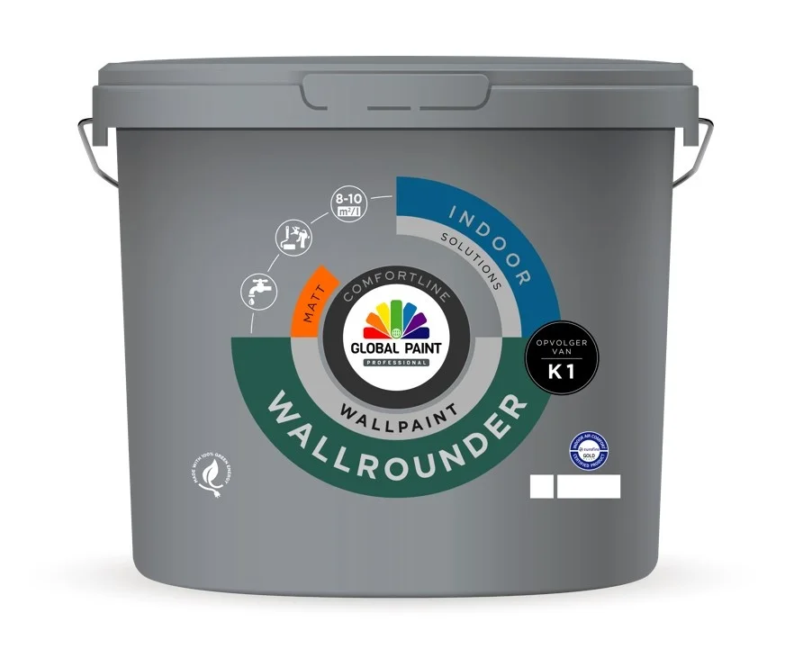 Wallrounder Matt | Matte Muurverf & Plafondverf | 10 LTR | Lichte kleur