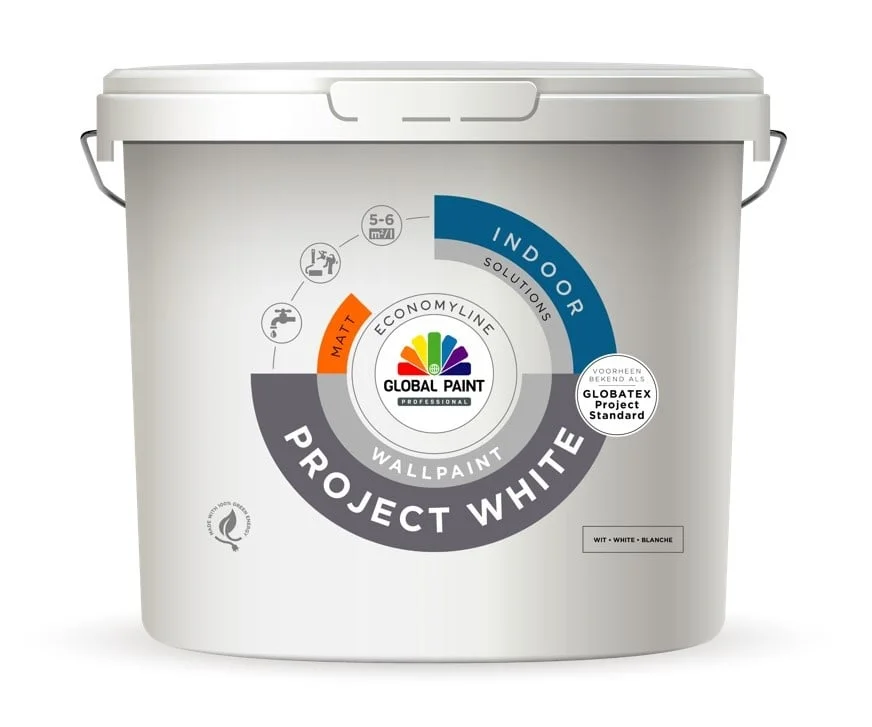 Project White | Matte Muurverf | 10 LTR | Wit