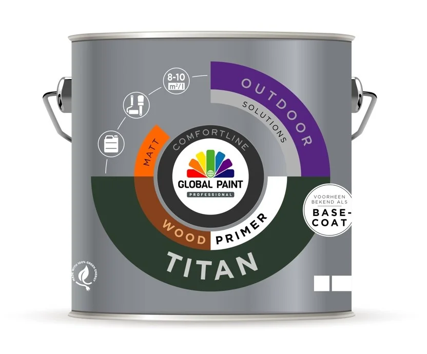 Titan Woodprimer | Grondverf Buiten | 1 LTR | Wit