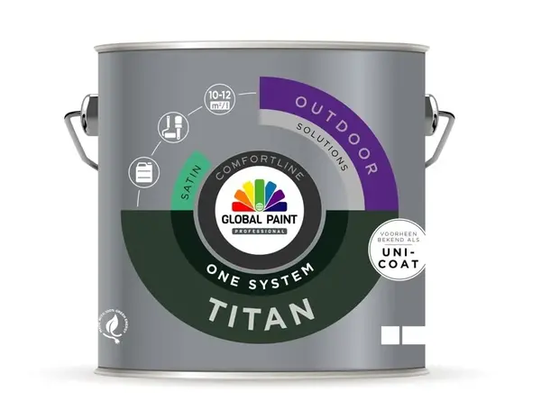 Global Paint Titan One System Satin | Zijdeglans Eén-pot-systeem Global Paint Titan One System Satin | Zijdeglans Eén-pot-systeem