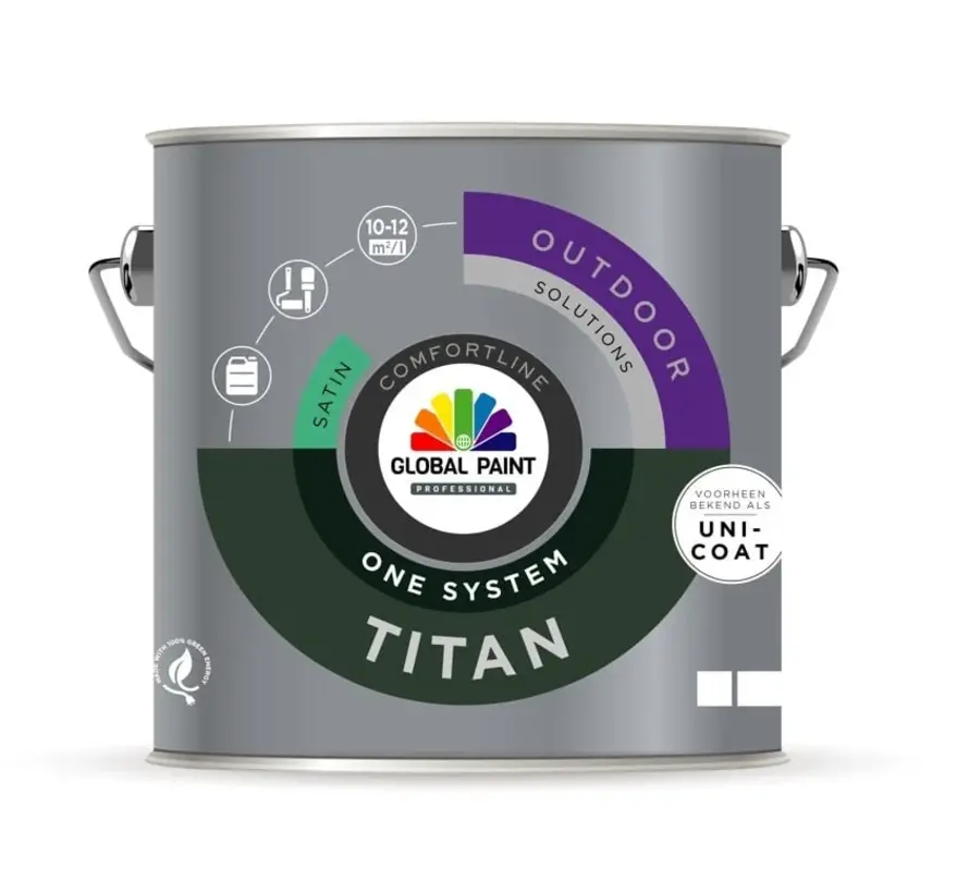 Global Paint Titan One System Satin | Zijdeglans Eén-pot-systeem - 500 ML 