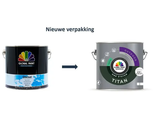 Global Paint Titan One System Satin | Zijdeglans Eén-pot-systeem Global Paint Titan One System Satin | Zijdeglans Eén-pot-systeem