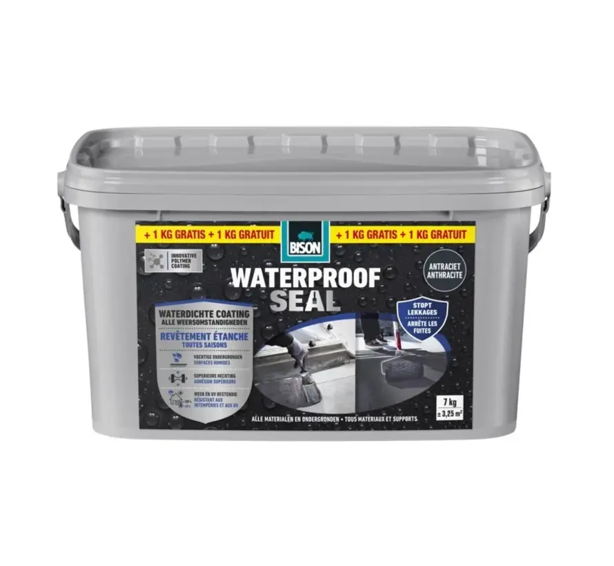 Bison Waterproof Seal Antraciet - 7 KG