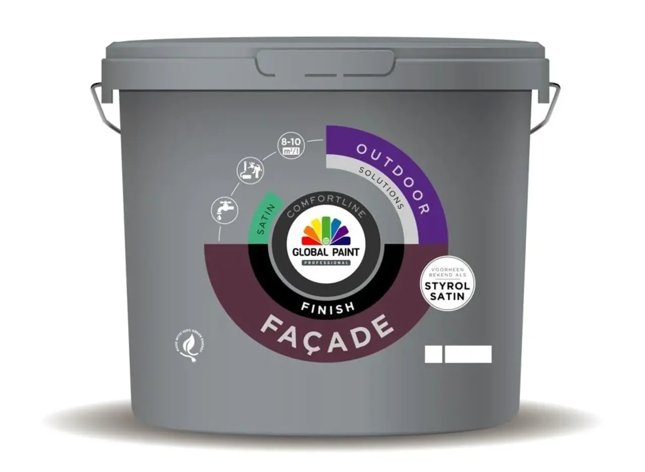 Global Paint Facade Finish Satin | Zijdeglans Gevelverf Global Paint Facade Finish Satin | Zijdeglans Gevelverf