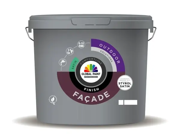 Global Paint Facade Finish Satin | Zijdeglans Gevelverf Global Paint Facade Finish Satin | Zijdeglans Gevelverf